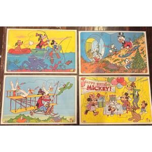 Vintage Pepsi 1978 Happy Birthday Mickey Placemat Set Of 8 Disney Illustrations
